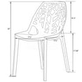 thumbnail image 5 of LeisureMod Plastic Dining Chair with Unique Cut-Out Design Stackable and Lightweight Accent Chair for Modern Home, Kitchen, Living Room Cornelia Collection, 5 of 9