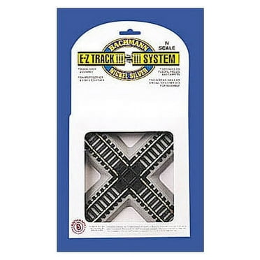 Bachmann 44841 N 90 Degree Crossing w/Nickel Silver Rail & Gray Roadbed