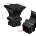 thumbnail image 2 of unbranded 2Ud De Finial Para Barra De En Hierro Color Negro Para Y Oficina, 2 of 8