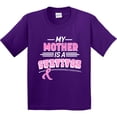 thumbnail image 3 of Inktastic My Mother is a Survivor Breast Cancer Awareness Youth T-Shirt, 3 of 5