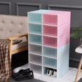thumbnail image 3 of Transparent Plastic Shoe Box Shoe Storage Box Shoe Box Shoe Box Flip Cover Drawer Shoe Storage Artifact Thickening, 3 of 6