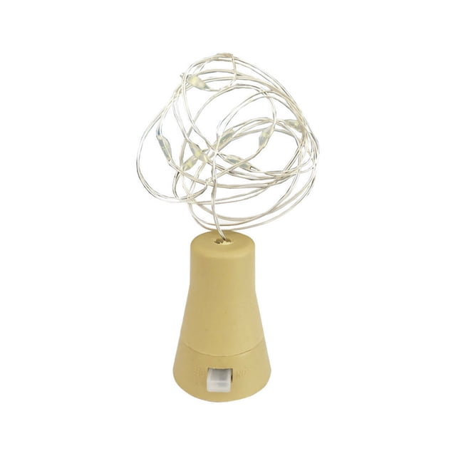 Cadena de lámpara Irfora 10LEDs Botella de vino solar Luz de cadena de lámpara decorativa de alambre de cobre impermeable Irfora Cadena de lámpara