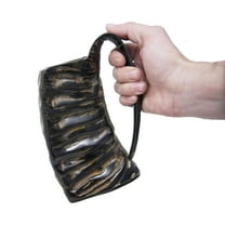 Authentic Medieval Viking Drinking Horn Mug Cup | Game of thrones Tankard For Beer, Mead, Wine, Ale, Cold and Hot Liquids Tea, Coffee (Black) 1 Piece Only