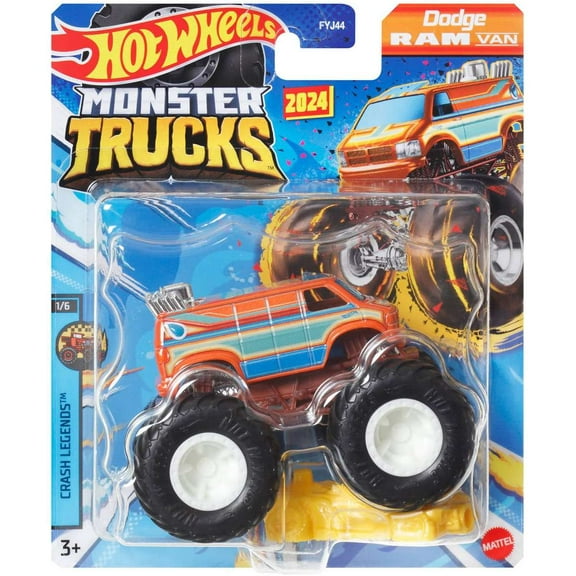Hot Wheels Crash Legends Dodge Ram Van Diecast Car