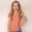 shirts for girls clearance-Orange, variant on Girls Flutter Sleeve Candy Color Tee Fashion Loose Fit Short Sleeve Ruffle T-Shirt Top Soft Cotton Summer Breathable Shirt Trendy Little Girls Playwear Vibrant Casual
