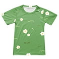 thumbnail image 5 of Zwiiyzr Toddler Baby Girls Boys Summer Outfits 2Pcs Casual Short Sleeved Jogger Shorts with Drawstring Home Print Sports Baby Clothes Summer Two-Piece Set Green, 5 of 6