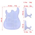 thumbnail image 4 of Moldes De Silicona Molde de marco de fotos en forma de guitarra-moldes de marcos de fotos hechos a mano de silicona DIY, 4 of 5