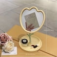 thumbnail image 6 of Flower Shaped Desktop Vanity Mirror - Tabletop Beauty Mirror with Stand for Girls, Students, Dormitory Use, 6 of 12
