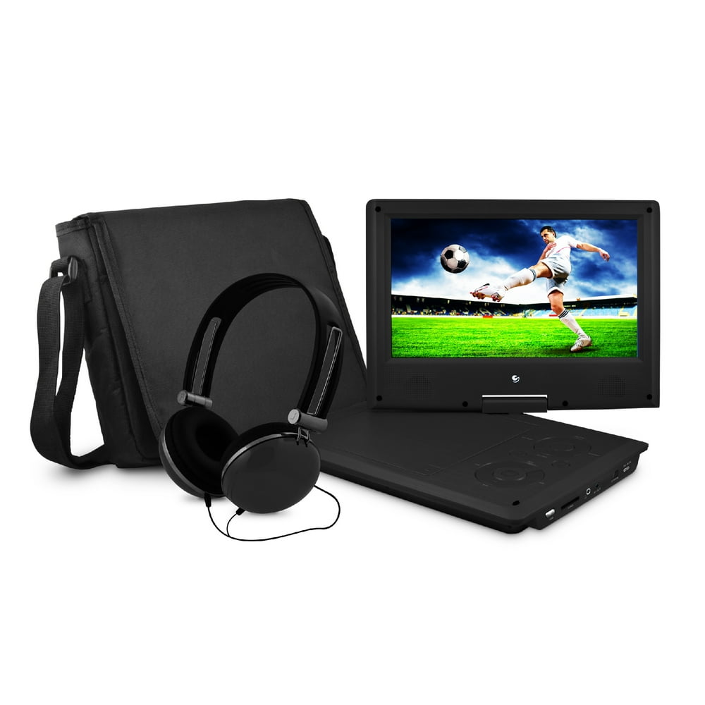 Ematic 9" Portable DVD Player with Matching Headphones and Bag