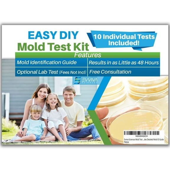 Evviva Sciences Mold Detection Test Kit with 10 Individual Tests, 10 Piece