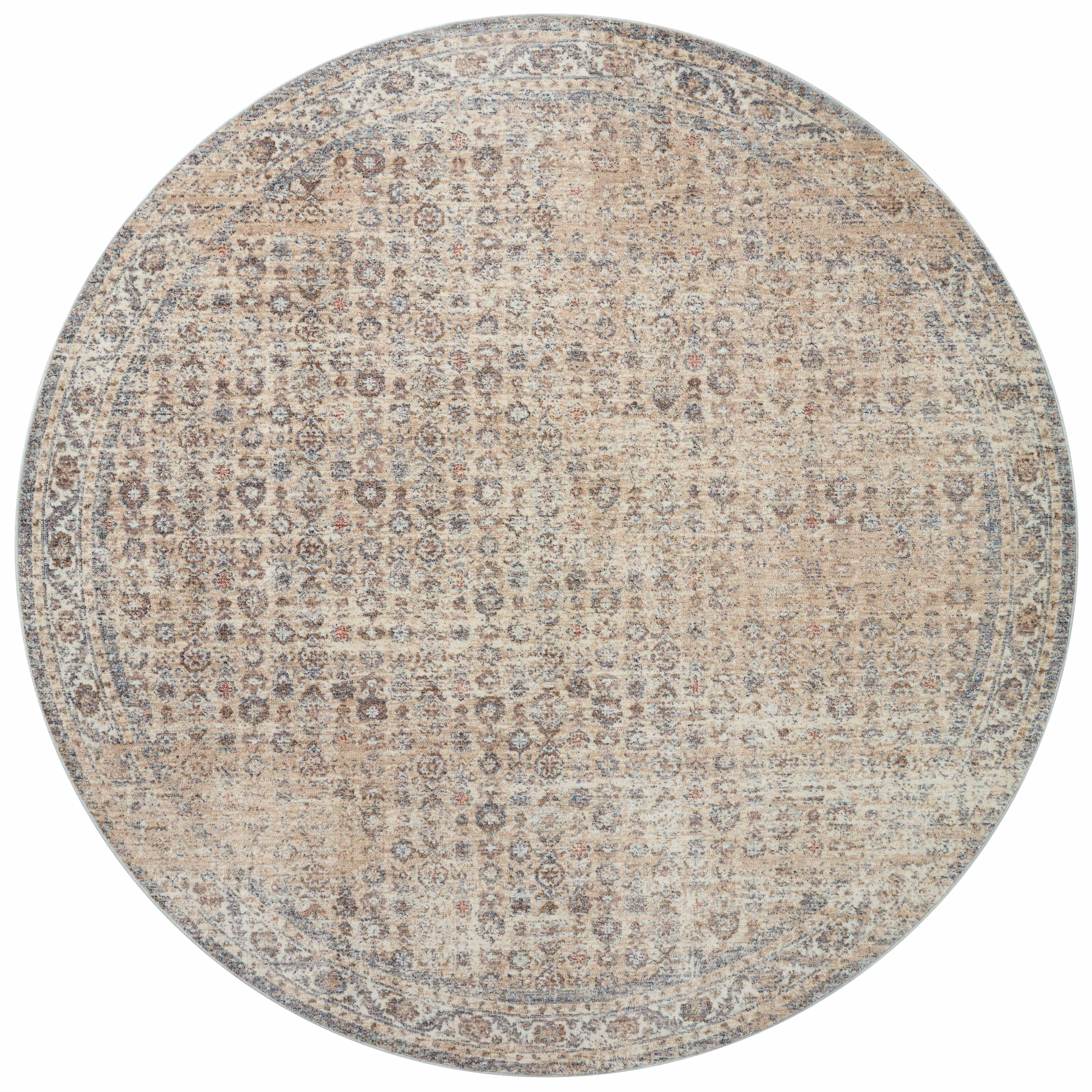 Angela Rose x Loloi Blake Beige / Denim 18" x 18" Sample Rug