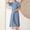 Blue, variant on Couples Cloth Long Robe Short Sleeve Kimono Robe Soft Lightweight Dressing Gown Absorbent Spa Bathrobe