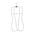 thumbnail image 3 of Percha de trajes de baño para niños, estante de organizador, soporte de exhibición, estante de trajes de baño para niños para ventanas de vestuario de Plata, 3 of 9