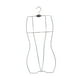 thumbnail image 3 of Percha de hierro para trajes de baño infantiles con forma de cuerpo, soporte organizador multiusos. Plata, 3 of 9