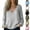 Black, variant on pstuiky Womens Summer Tops Cotton and Linen Solid Color V-Neck Linen Top for Women Leisure Loose Fit Long Sleeve Tie Front Tee Shirts Pink XL