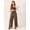 Coffee Brown, variant on DressBerry Women's Printed Viscose Rayon Tube Top and Pants 2 PC Co-ord Set Tube Top Long Palazzo Pants Elastic Waist Casual&nbsp;Summer Wear Light Weighted Top Bottom Party Wear Set