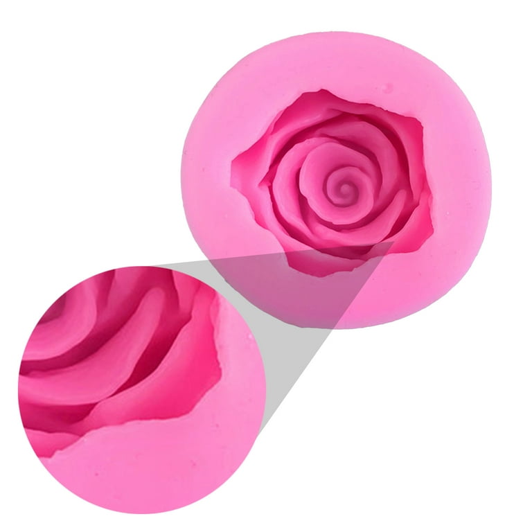 1pc Silicone Rose Flower Mold