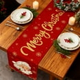 thumbnail image 6 of Christmas Tablecloth with Festive Elements, Holiday Dining Decor for Party, Reusable Washable Long Table Cover for Seasonal Celebrations and Home Kitchen Decorations, 6 of 6