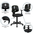 thumbnail image 6 of Flash Furniture Flash Fundamentals Mid-Back Black Mesh Swivel Task Office Chair with Pivot Back and Arms, BIFMA Certified, 6 of 15