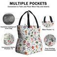thumbnail image 3 of Daisy Pioneer Flower and Hearts Drawstring Insulated Lunch Bag for Women, Stain-Resistant Large Lunch Tote with Multi-Pockets for Work Office, 3 of 6
