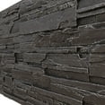 thumbnail image 4 of Ekena Millwork 48 5/8"W x 24 3/4"H x 1 1/4"D Cascade Stacked Stone, EverStone Faux Stone Siding Panel, River Moss, 4 of 11