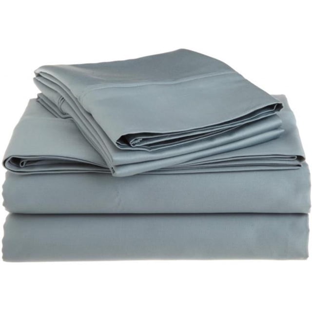 Egyptian Cotton 1200 Thread Count Solid Sheet Set King-Teal