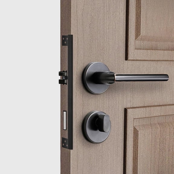 DEEPCRAFF Metal Outswing Door Latch Guard Plate with Sleek Invisible Design for Enhanced Door Security