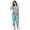 Blue, variant on Women's La Cera 1487-2 100% Cotton Woven Sleeveless Printed Pajama Set (Blue M)
