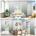 thumbnail image 6 of Nanqianyi Ombre Teal Damask Grommet Curtains,Thermal Light Blocking Vintage Floral Window Drapes,Set of 2,42x84 Inch, 6 of 6