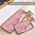 thumbnail image 5 of 2-Piece Kitchen Rugs Set Non-Slip Mats Carpet Floor for Kitchen, Bathroom (19.7"x27.6" & 19.7"x47.2") Christmas Forest with Snowmen, 5 of 7