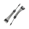 thumbnail image 1 of Un par de adaptadores de panel solar Y rama 1 a 4 Cable conector de panel solar impermeable para sistema de energía solar 1000 V CC, 1 of 12