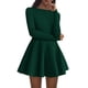 thumbnail image 1 of Vestido PRETTYGARDEN Otoño 2025 Elegante Manga Larga Verde Oscuro Talla L, 1 of 8