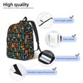 thumbnail image 4 of Yiaed Colorful Guitar Print Backpack, Premium Laptop Backpack, Travel Backpack for Women, Lightweight Backpacks, Comfortable Back Pack-Small, 4 of 7