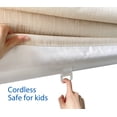 thumbnail image 2 of Everyday Celebration Cordless Room Darkening Roman Window Shades, Vanilla 27 x 64 in, 2 of 6