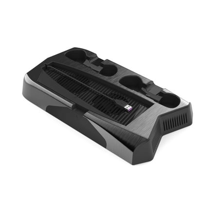 

MWstore Cooling Fan Stand Vertical Charging Black Station Fan Cooler with 3 Hub Ports for PS5 Digital Edition
