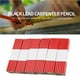 thumbnail image 4 of Lápiz De Carpintero De Madera De 72 Piezas Lápiz Octogonal De Color Rojo Brillante Herramienta Práctica De Marcado De Carpintería Con Diseño De Escala Para Carpintero De Medición De Carpintería Eigraketly TO004957-00, 4 of 7