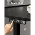 thumbnail image 3 of 55-inch L-Shaped Electric Standing Desk Height Adjustable Sit Stand Desk for Home Office,Black, 3 of 7