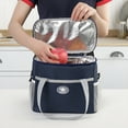 thumbnail image 3 of GASTROPOD Lunch Bag for Women/Men,Reusable Lunch Box Leakproof Cooler Bag for Adult,Collapsible Lunch Bag with Adjustable Shoulder Strap for Work Office Picnic Beach,10.23X8.27X5.9In (Pink), 3 of 7