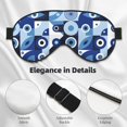 thumbnail image 4 of Naloa Evil Eye Print Sleep Mask for Sleeper, Light Blocking Sleeping Eye Mask for Women Men, Eye Shade with Adjustable Strap for Travel, Nap,Meditation, 4 of 7