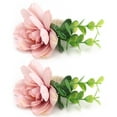 thumbnail image 6 of 2Pcs Hemp Rope Napkin Buckle Simulation Flower Napkin Ring for Hotel Western Restaurant6622 Pink, 6 of 8