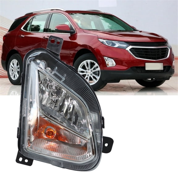 LABLT Right Passenger Side Clear Lens Bumper Fog Light W/Signal for 2018-2020 Chevy Equinox