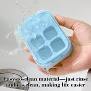 Weloille Ice Cube Tray 1 Piece, Household Self-Made Ice Cube Maker, Home Use Ice Tray with Lid for Drinks and Cocktails