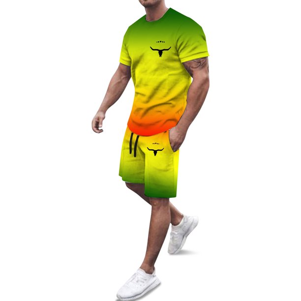 Playeras De Compresión Para Hombre, Conjunto De Dos Piezas De Camiseta Y Pantalones Cortos De Manga Corta Con Estampado Completo De Alemania Para Hombre Y Conjunto De Camisa Y Pantalón Corto.