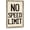 No Speed Limit, variant on Funny Race Car Parking Only Aluminum Sign, Vintage Racing Themed Wall Plaque for Boys Bedroom Garage Man Cave, 8x12 Inch