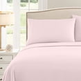 thumbnail image 3 of Sweet Home Collection Soft Microfiber 5-piece Split King Bed Sheet Set Pale Pink, 3 of 5