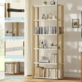 thumbnail image 3 of 6 Tier Bookshelves,Home Office Bookcase Shelf Storage Organizer,71 Inches Open Display Shelving Unit Large Open Bookcase for Bedroom,Living Room and Home Office, 3 of 8