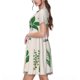 thumbnail image 2 of Balery Herbs Vestidos sueltos de manga corta para mujer, vestidos de verano 2025, vestidos casuales de corte A con vuelo., 2 of 6