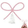 thumbnail image 5 of Pearl Valentine's Day Tree Top Decoration Pearl Bowknot Christmas Tree Top Decorative Piece Party Setup, 5 of 6