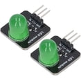 thumbnail image 1 of HUGFEGWE 10Pcs 10mm 3. 3V-5V LED Module Light Board Chip Bulb for Home DecorationPerfect for Creating Ambient Lighting LED Segment Displays (MRB050B Green) U2537-7177, 1 of 9