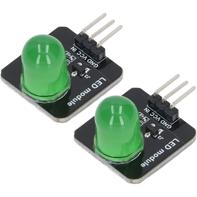 HUGFEGWE 10Pcs 10mm 3. 3V-5V LED Module Light Board Chip Bulb for Home DecorationPerfect for Creating Ambient Lighting LED Segment Displays (MRB050B Green) U2537-7177